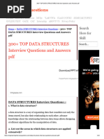 300+ TOP DATA STRUCTURES Interview Questions and Answers PDF