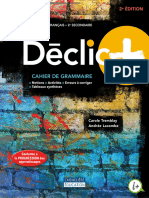 Declic+ _ Francais, 2e Secondaire. Cahier de Grammaire