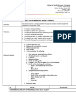 Male and Female Urine Catheterization Procedure