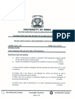 Eps 201 Educational Measurement and Evaluation