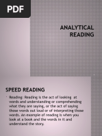 Analytical Reading