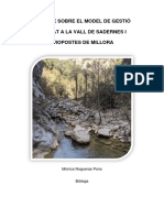 Informe Tècnic La Vall de Sadernes - Mònica Nogueras Pons