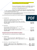 Additional Notes For Tax