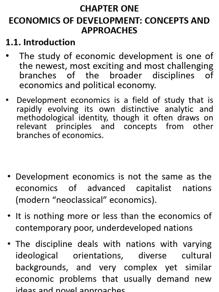 De I Ppt Ch 1 Pdf Human Development Index Economics