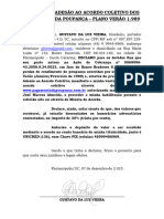 Termo de AdesÃ o Ao Acordo - Gustavo Da Luz Vieira (Banco Bradesco - Plano VerÃ O)