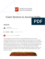 WWW Worldhistory Org Article 1152 Caste System in Ancient India