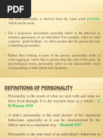 Personality