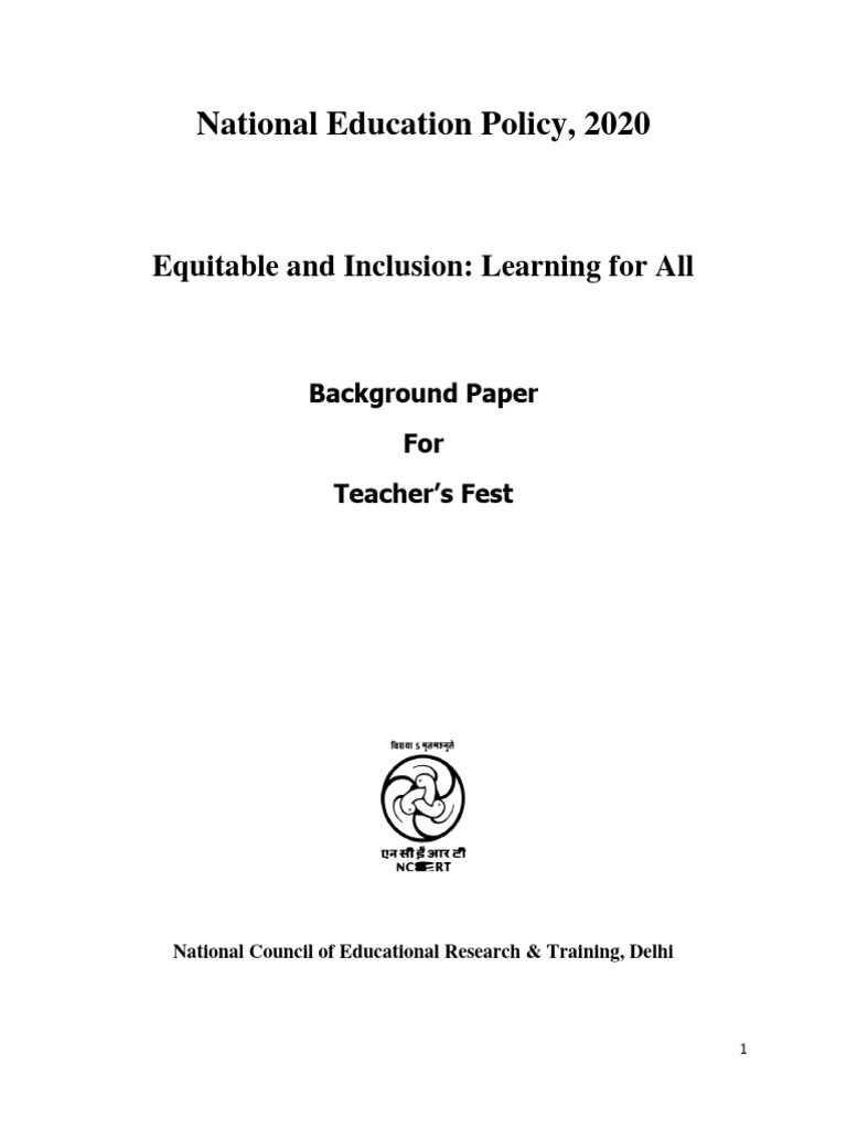 Inclusive Education Pdf Teachers Disability