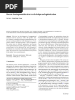 Recent Development in Structural Design and Optimization: Geng-Dong Cheng