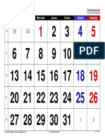 Calendario Mayo 2024 Espana Horizontal Grandes Cifras