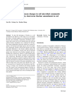 Bacterial and fungal taxon changes in soil microbial community composition induced by short-term biochar amendment in red oxidized loam soil