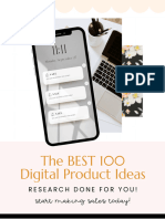 100 Best Digital Product Ideas Freebie