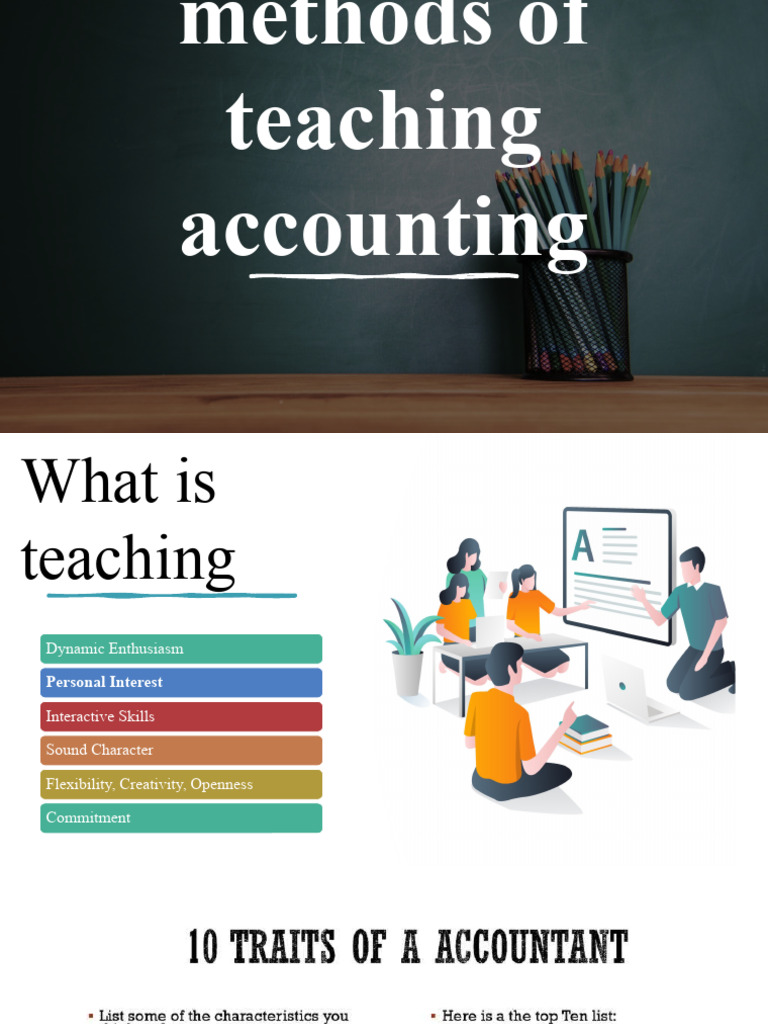 Effective Accounting Teaching Methods | PDF | Learning | Teachers