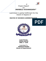 R.K. Marble Project Report on Factory Operations