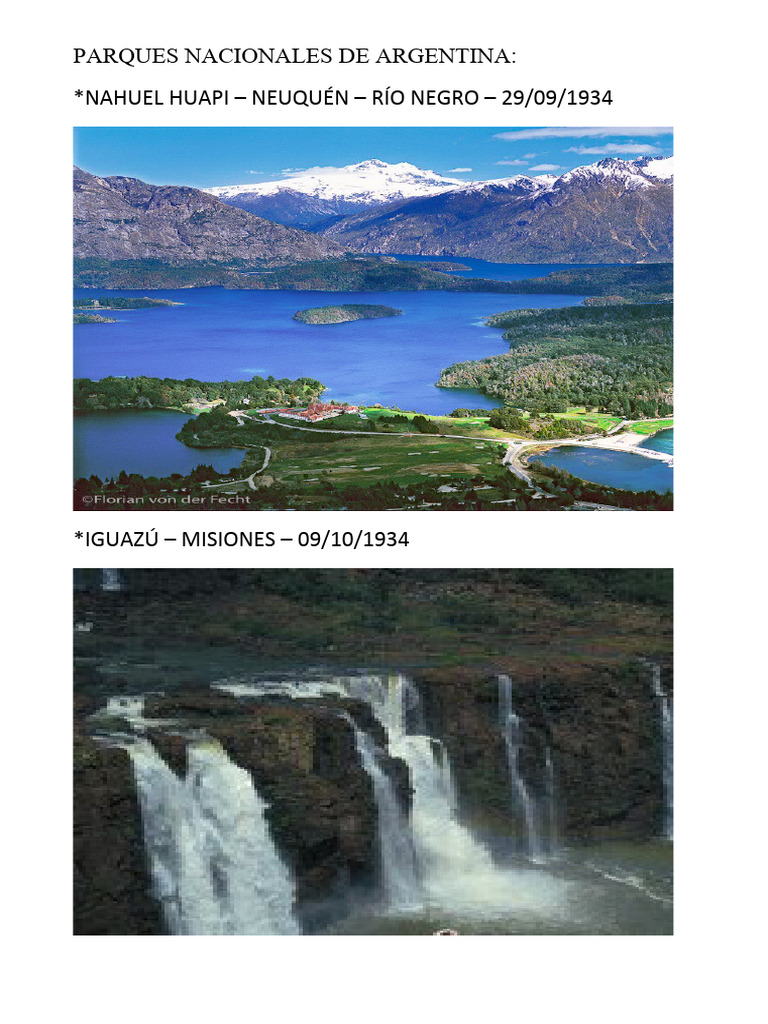 Parques Nacionales de Argentina | PDF | Ciencias sociales | Viajes y ...