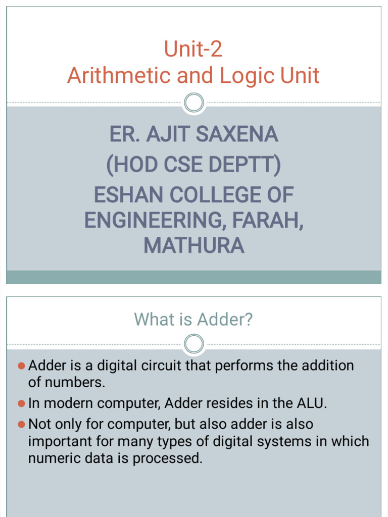 Complete coa 2nd unit pdf division mathematics boolean algebra