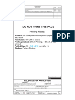 Do Not Print This Page: Printing Notes