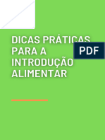 Dicas Práticas para A Introdução Alimentar