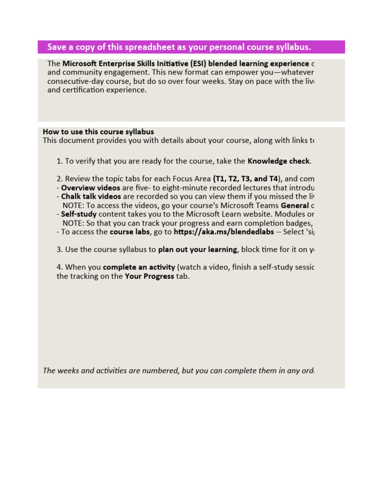 Syllabus Tracker AZ-700 | PDF | Microsoft Azure | Learning