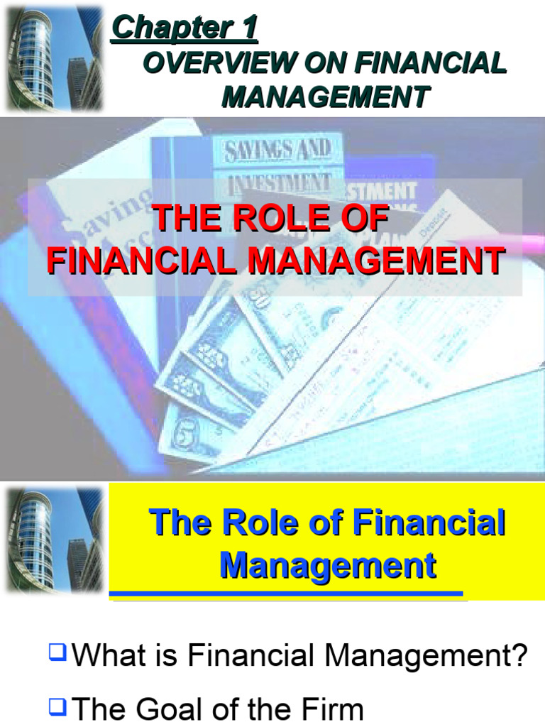Overview of Financial Management Roles | PDF | Dividend | Stocks