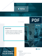 Treinamento Analise de ConsoleLog e Trace