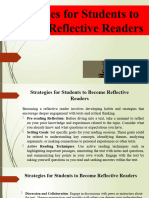 Strategies for students to become reflective readers