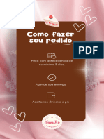 Story Instagram como Fazer seu Pedido Confeitaria Feminino Rosa e Branco