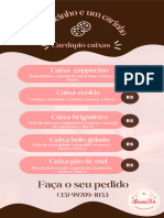 Cardápio Do Dia para Confeitaria Moderno Rosa e Marrom Story Do Instagram