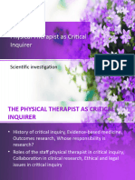 5-The Physical Therapist as a Critical Inquirer