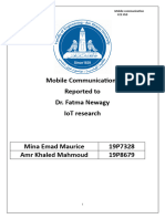 Mobile Communications ECE 459IoT Researchsubmitted To DR