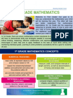 1st Grade Mathematics Parent Letter