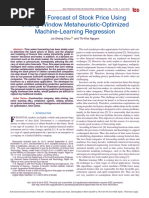 Forward Forecast of Stock Price Using Sliding-Window Metaheuristic-Optimized Machine-Learning Regression