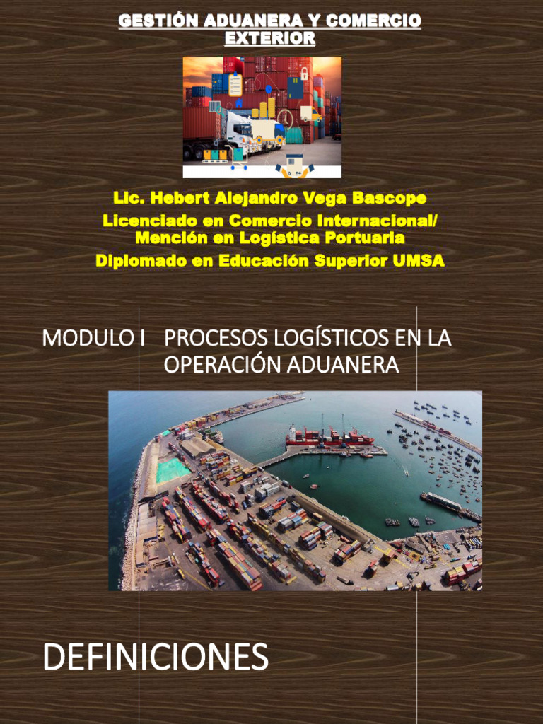 Modulo I Introduccion Comercio Exterior Y Gestion Aduanera Pdf El