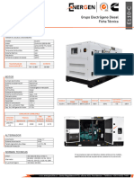 QSB3.9-G39: Grupo Electrógeno Diesel Ficha Técnica