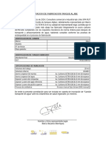 Certificado de Estanqueidad Aljibe de 20m3 Besalco TJPC23