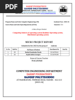 Feactures of RTOS and DOS OSY Project (AS)