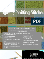 Types of Knitting Stitches