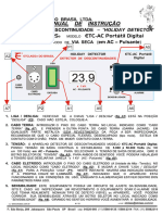 Manual Plastificado Do ETC-AC Portátil Digital 3