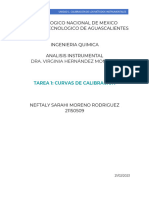 Tarea 1. Ejercicios de curvas de Calibración