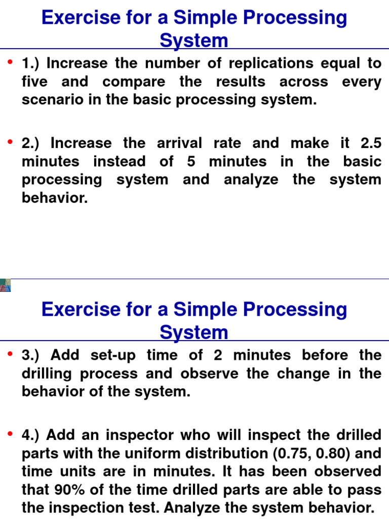 Processing System Exercises Analysis | PDF