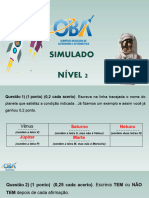 CÃ Pia de SIMULADO OBA COM GABARITO (POWER POINT)