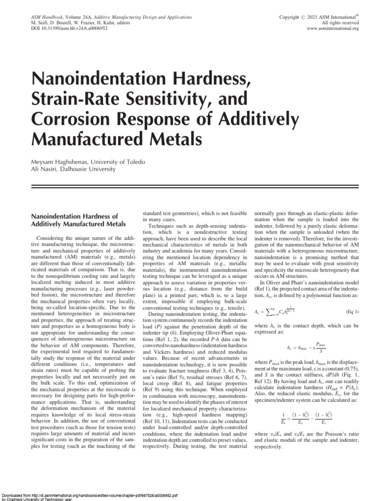 aluminium-nanoindentation-hardness-strain-rate-sensitivity-and
