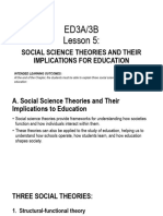 Lesson 5 Module Social Science Theories