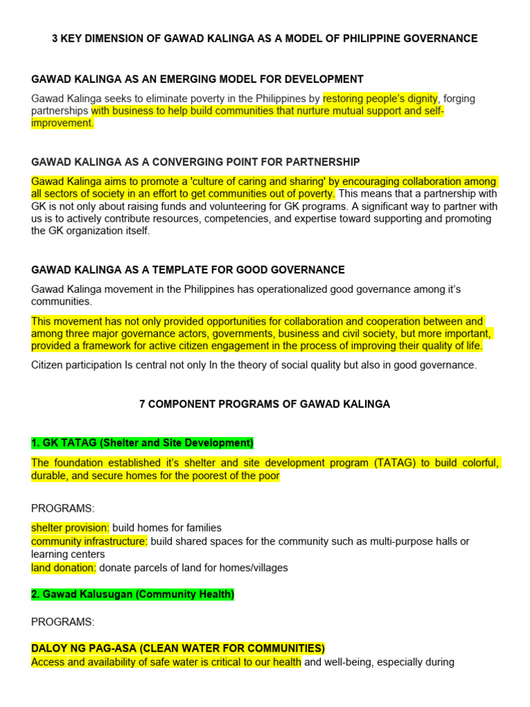 Gawad Kalinga | PDF | Governance | Poverty
