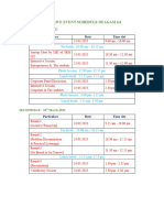 Tentative Schedule of AGAM 6.0