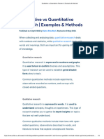 Qualitative Vs Quantitative Research - Examples & Methods