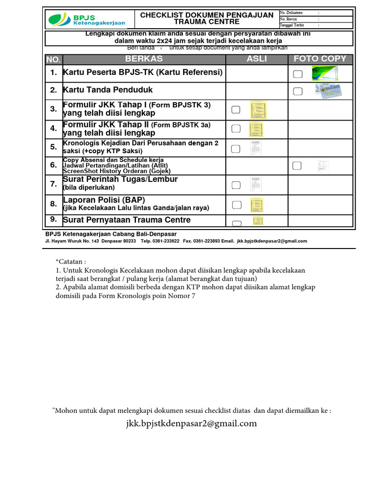 Formulir JKK Baru - 2023 | PDF | Pengelolaan Keuangan & Uang