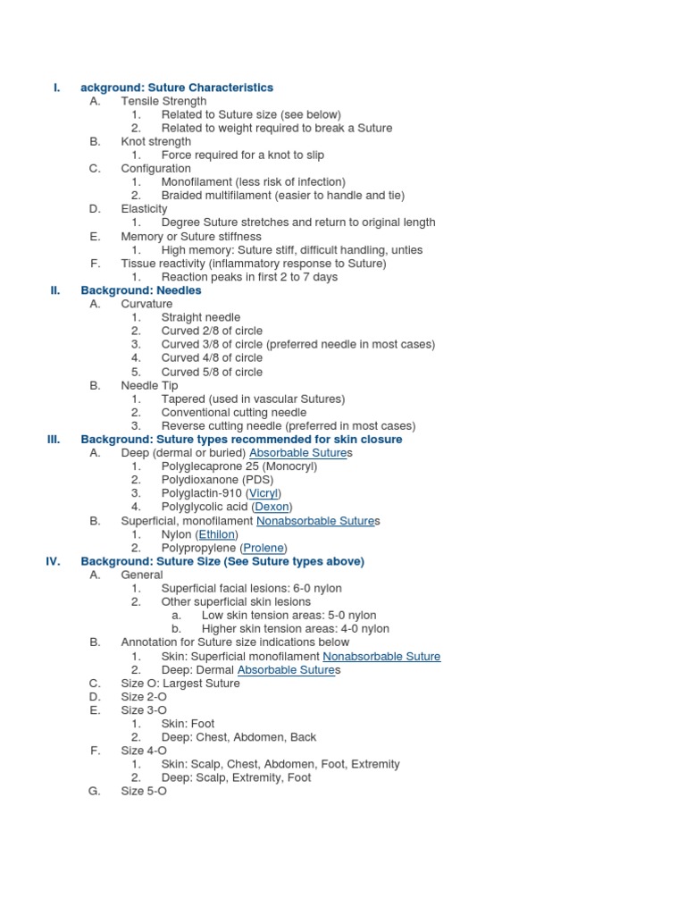Sutures | PDF
