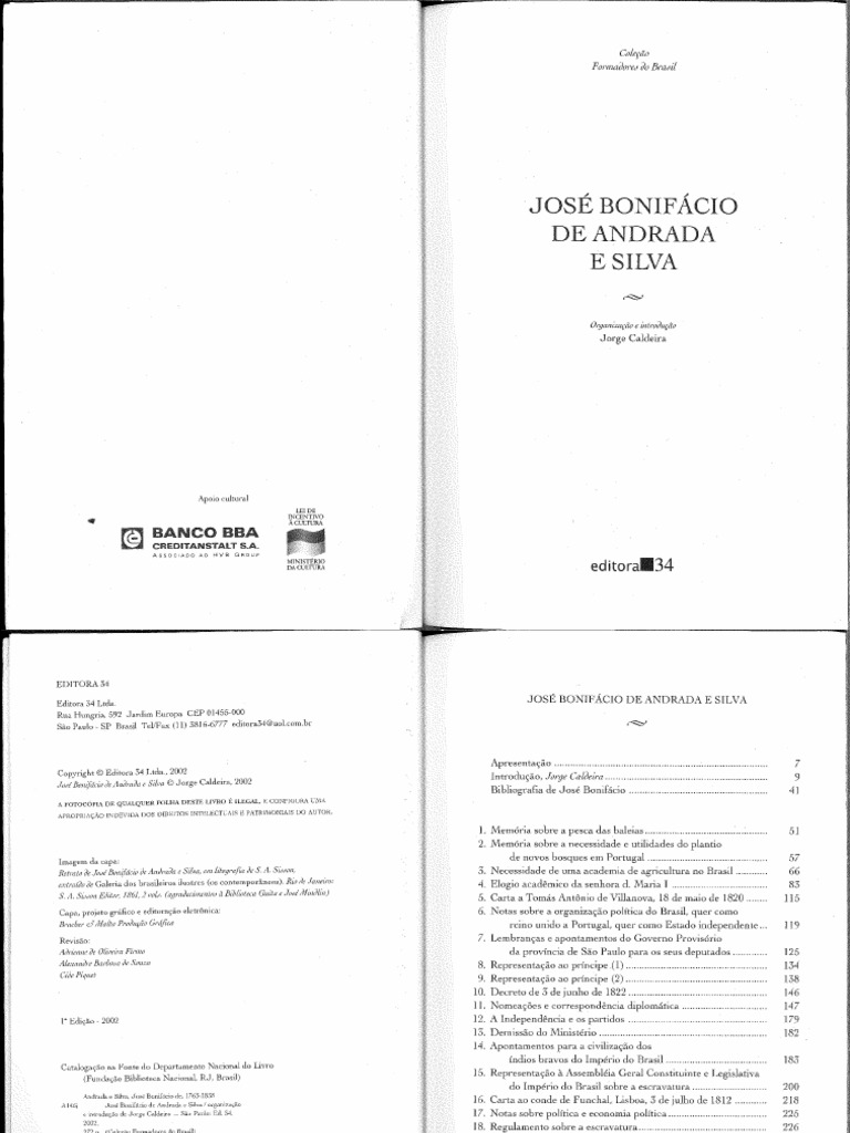 Cadeira jorge introdu o in caldeira jorge org jos bonif cio