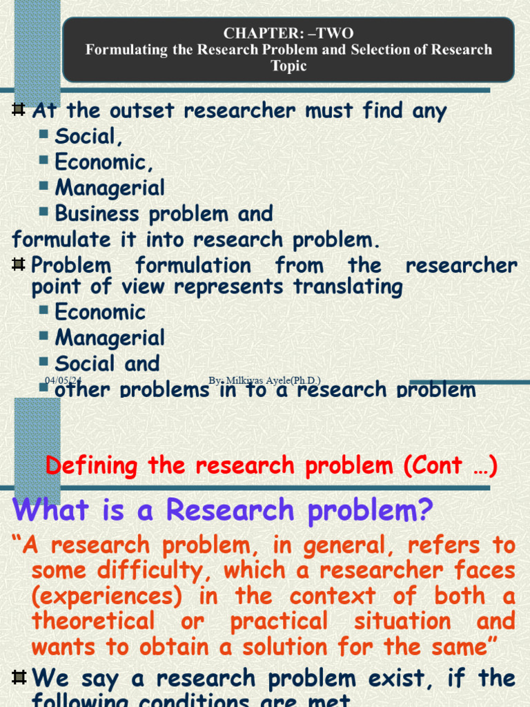 Understanding Research Problem Definition | PDF | Theory | Hypothesis